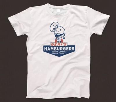 Geri's Hamburgers T-shirt 887 Retro Fastfood Drive-In Wisconsin Illinois Henrys