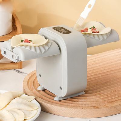 Knödelmacher, automatischer elektrischer Knödelmacher, zum Einwickeln von zwei gleichzeitig, Ravioli-Presse, Formenbauwerkzeug für Zuhause, Küche, Restaurant