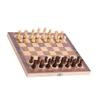3in1 Portable Wooden Chessboard Folding Board Chess Game For Party Family Activities (34*34cm)