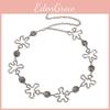 Vintage Metall Blumige Taillenkette Mit Hohlrose Design Für Frauen Frühling