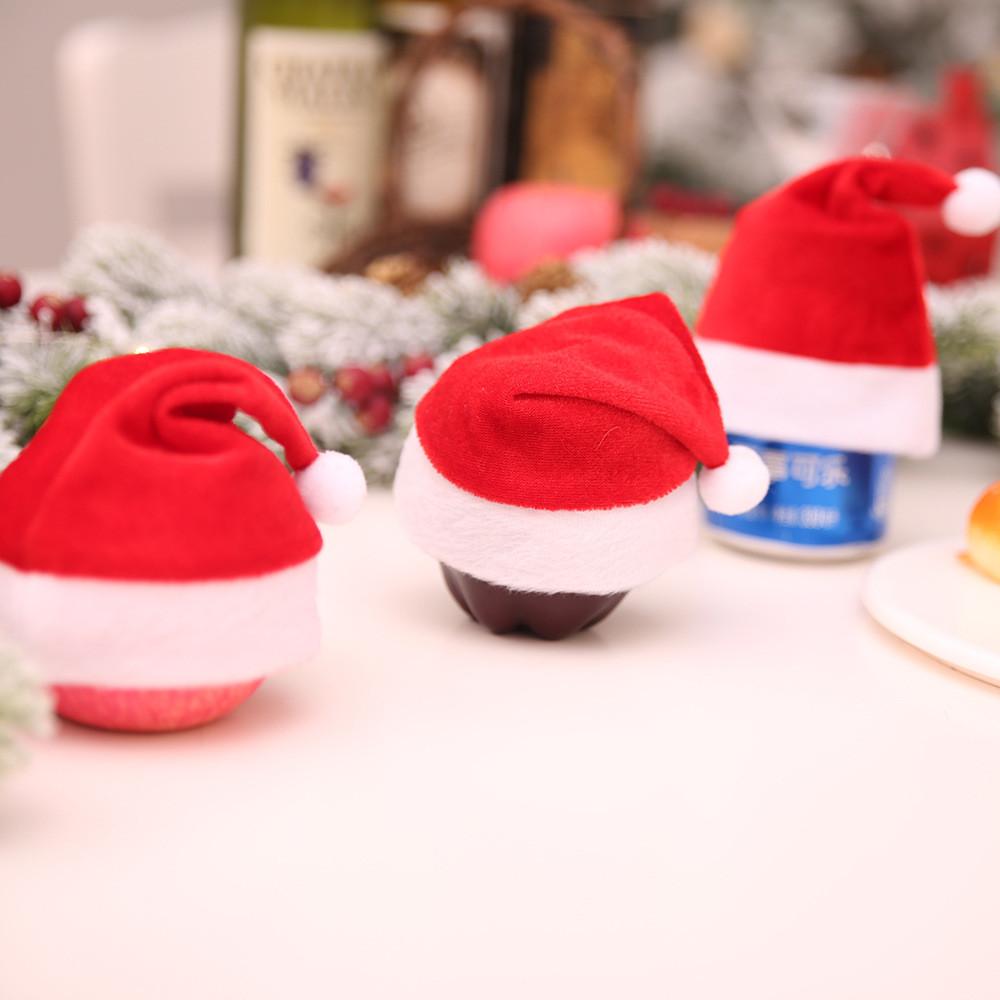 Mini Christmas Adorable Apple Hats Perfect For Holiday Decorations And Scenes Party
