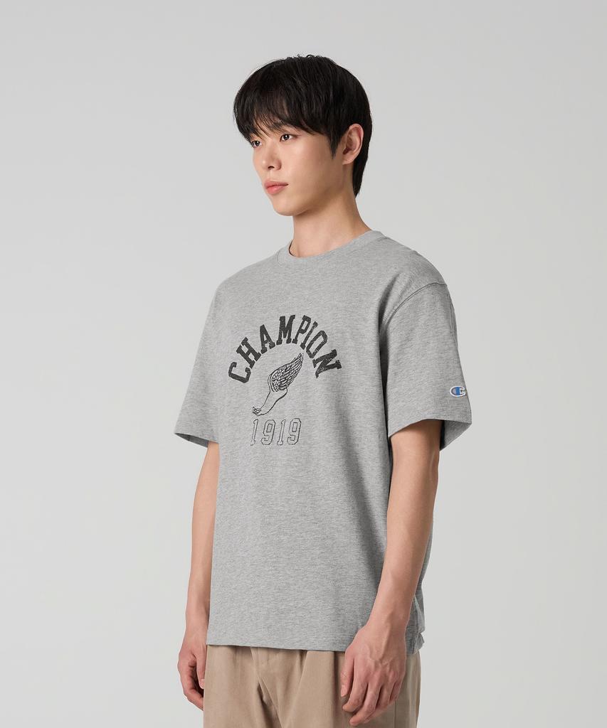 CHAMPION Heritage Wingfoot T-Shirt Grey