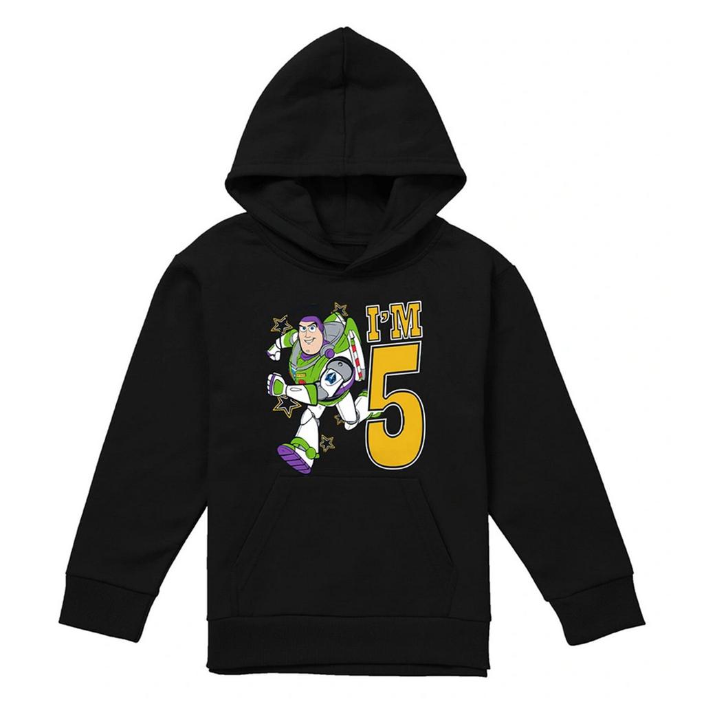 Toy Story Childrens/Kids I'm 5 Buzz Lightyear Birthday Hoodie