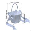 Wedding Flower Girl RibbonTrimmed Basket Decoration Satin Romantic Design