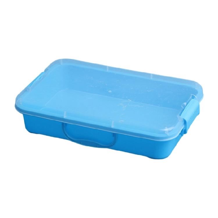 Plastic Sand Trays For Kids Play Stackable Waterproof Storage Boxes With Lid Sensory Toy Art Craft Supplies Blue Green Pink