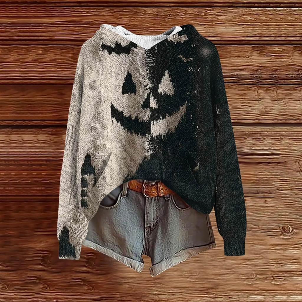 Sweatshirts For Women Knit Sweater Cute Shirt Fall Pullover Hooded Sweatshirt