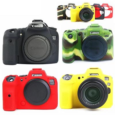 Weiche Silikonhülle Schutzhülle für spiegellose DSLR-Kameratasche für Canon EOS R8 R7 R6 R5 R RP 70D 80D 4000D T100