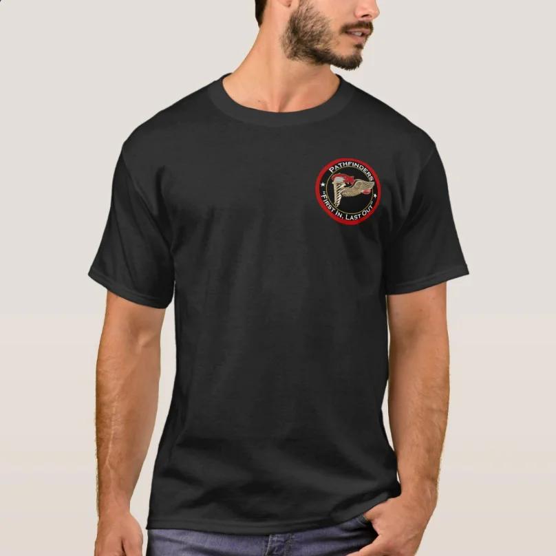 Pathfinder Badge with Motto First In Last Out TShirt 100 Cotton ONeck Summer Short Sleeve Casual Mens Tshirt Size S3XL S
