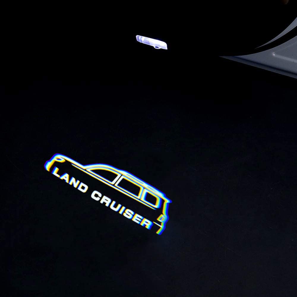 Car Courtesy Lights, Door Lights with Logo, Compatible with Toyota Land Cruiser 300 Series, Set of 2, Compatible with Land Cruiser…