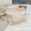 Fashion Candy Color Makeup Bag Bowknot Multifunctional Cosmetic Pouch Large Capacity Stationery Bag Travel