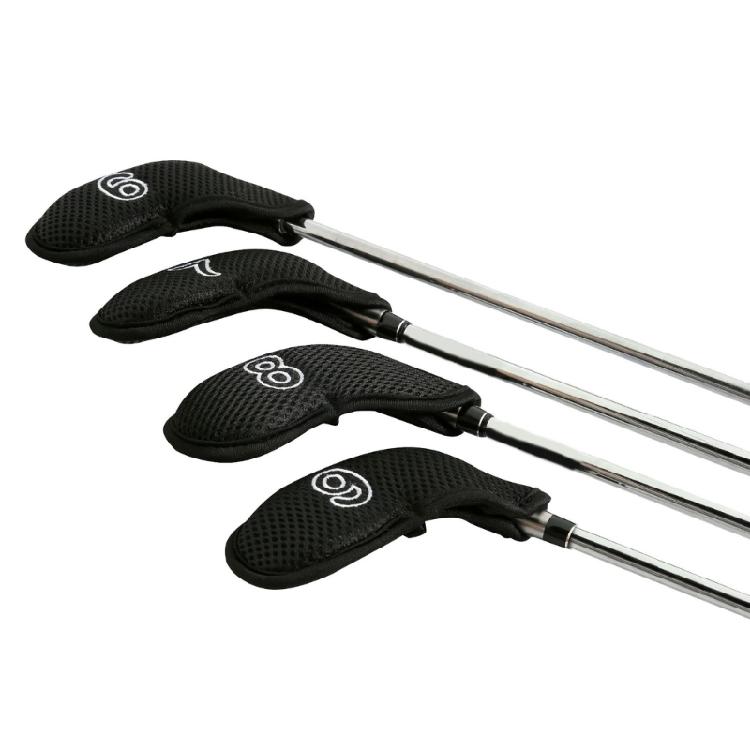 10Pcs Mesh Fabric Golf Head Covers Golf Club Head Golf Wedges Covers with Number