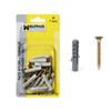 WOLFPACK PROFESSIONAL LINE - Nylon Plug+Screw 7 Mm. (10 Pieces)