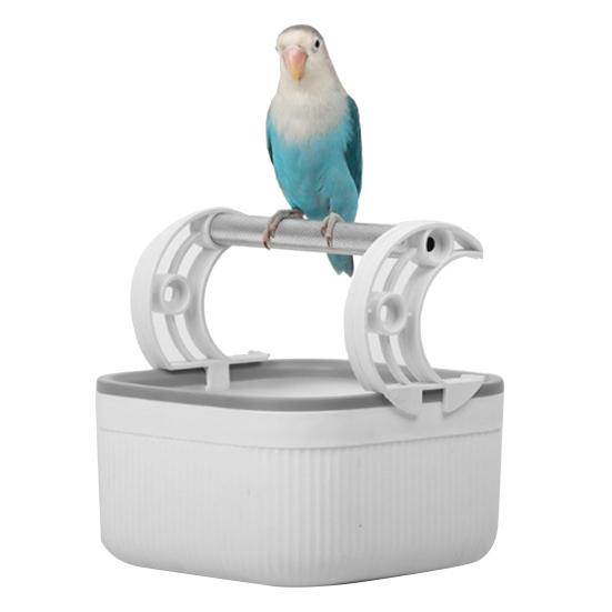 Perchoir Perroquet Toilettes Perchoir pour Oiseaux Perchoir Métallique Perche Perchoir Portatif Potty Perchoir pour Perroquet Accessoire pour Oiseaux pour Table de Potty Training ou Utilisation au Sol