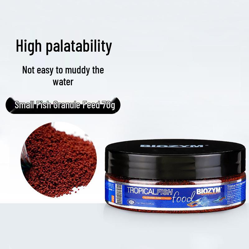 Baiyinmei Color Enhancing Granules for Tropical Peacock Fish - Slow Sinking Fish Food