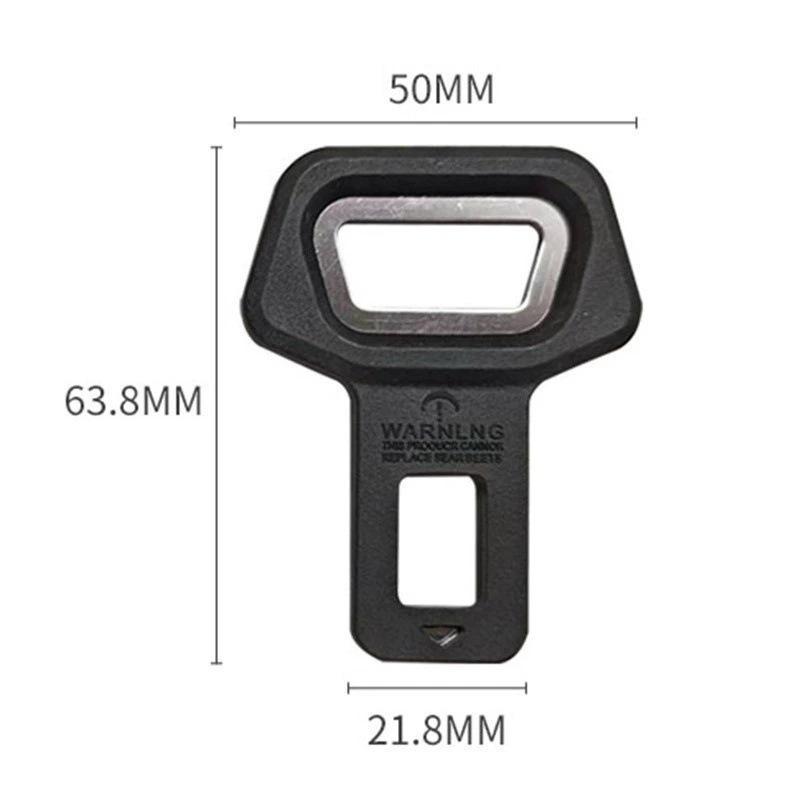 2 Pcs Car Seat Belt Extender Safety Buckle Plug Convenient for Family Kids Travel Pregnant Women Use