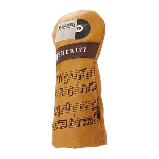 SHERIFF Sheriff Golf Driver Head Cover SMU-004 Music Series Synthetic Leather Golf Cover Embroidered Design Cool Stylish Rare Present Limited to 80