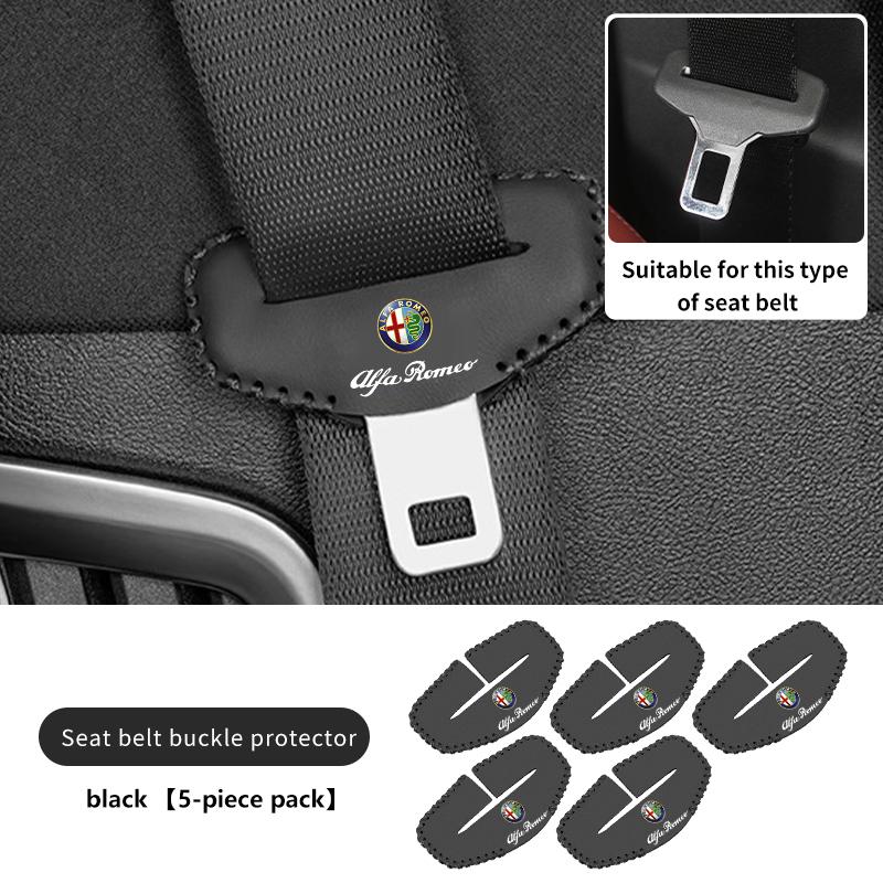 For Alfa Romeo Car Seatbelt Buckle Cover Protector Cover Anti-scratch Cover GT Stelvio F1 Brera Volante Tonale Gloria Disco def789