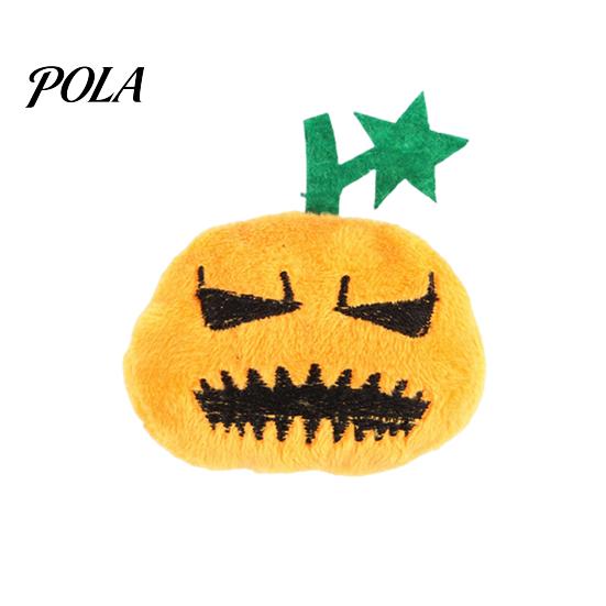 Cat Anxiety Relief Toy Halloween Pumpkin Toy, Squeaky Stuffed Chew Soft Plush with Feathers for Indoor Cats Self-entertainment