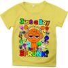 Summer Game Sprunki Incredibox Cartoon Print Cotton Kids T-Shirts Boys Casual Short Sleeve Baby Girls Clothes Children Tee Tops