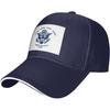 US Coast Guard Semper Paratus Emblem Baseball Cap Polyester Sun Hat Adjustable Trucker Cap Adult