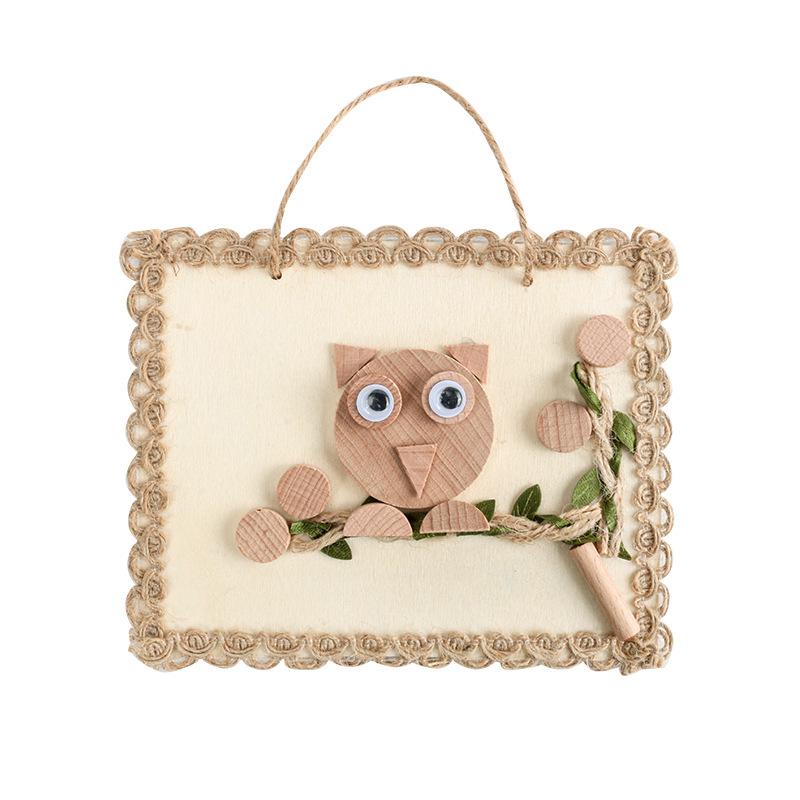 Dziecięcy zestaw do samodzielnego wykonania ramki na zdjęcia z naturalnego plastra drewna