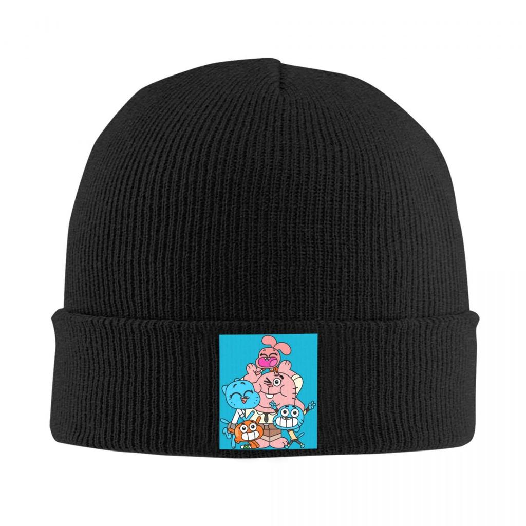 The Amazing World Of Gumball Warm Knitted Cap Fashion Bonnet Hat Autumn Winter Outdoor Beanies Hats for Unisex Adult