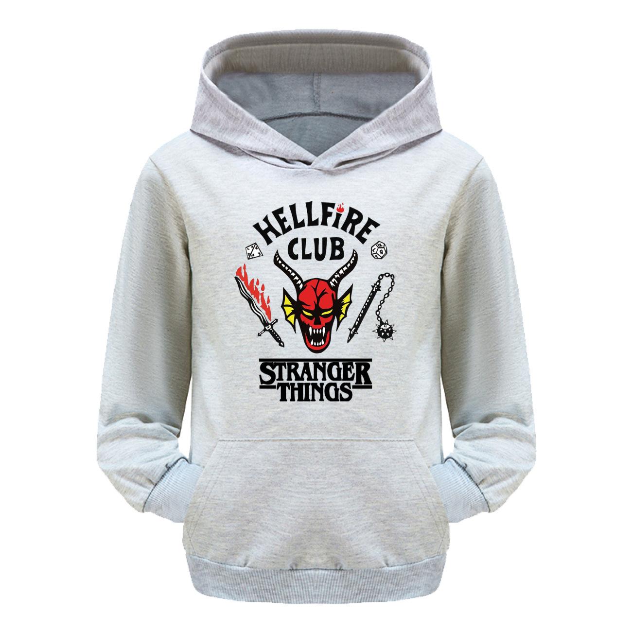

Stranger Things, Bag Hoodies, Kids Hooded Sweater Casual Set 140