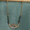 Abdesigns Diamond Mangalsutra, Gold Plated Indian Mangalsutra, Bollywood Actress Mangalsutra, Synthetic Lab Grown Diamond Mangalsutra
