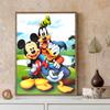 5D DIY Diamond Art Painting Kits for Adults, Master Tang and Mickey Mouse Full Round Crystal Diamond Kits for Beginner for Home Wall Decorate