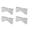 4 STÜCKE Dachrinnen Fallrohr Verlängerungsscharnier Edelstahl Klappscharnier für Rechteckiges Quadratisches Fallrohr