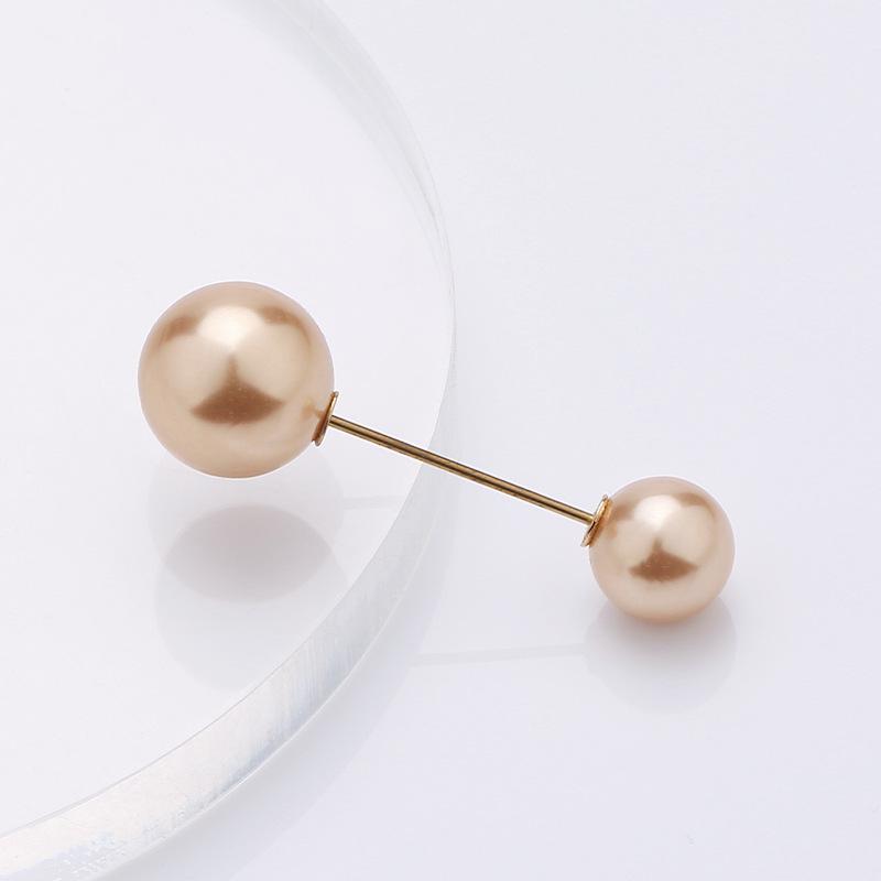 Elegant Minimalist Pearl Pin Brooch for Neckline and Waist