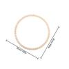 Wood Bead Accent Wreath DIY Craft Kit with Metal Hoop Natural Rustic Home Decor for Wedding Ceremony Boho Style