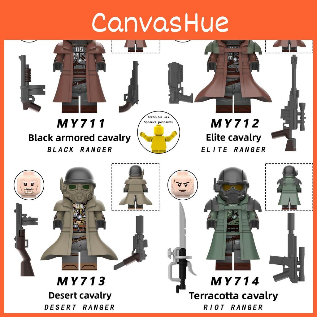 Building Cavalry Assembled Blocks Children Toys Ornaments With Joints Movable