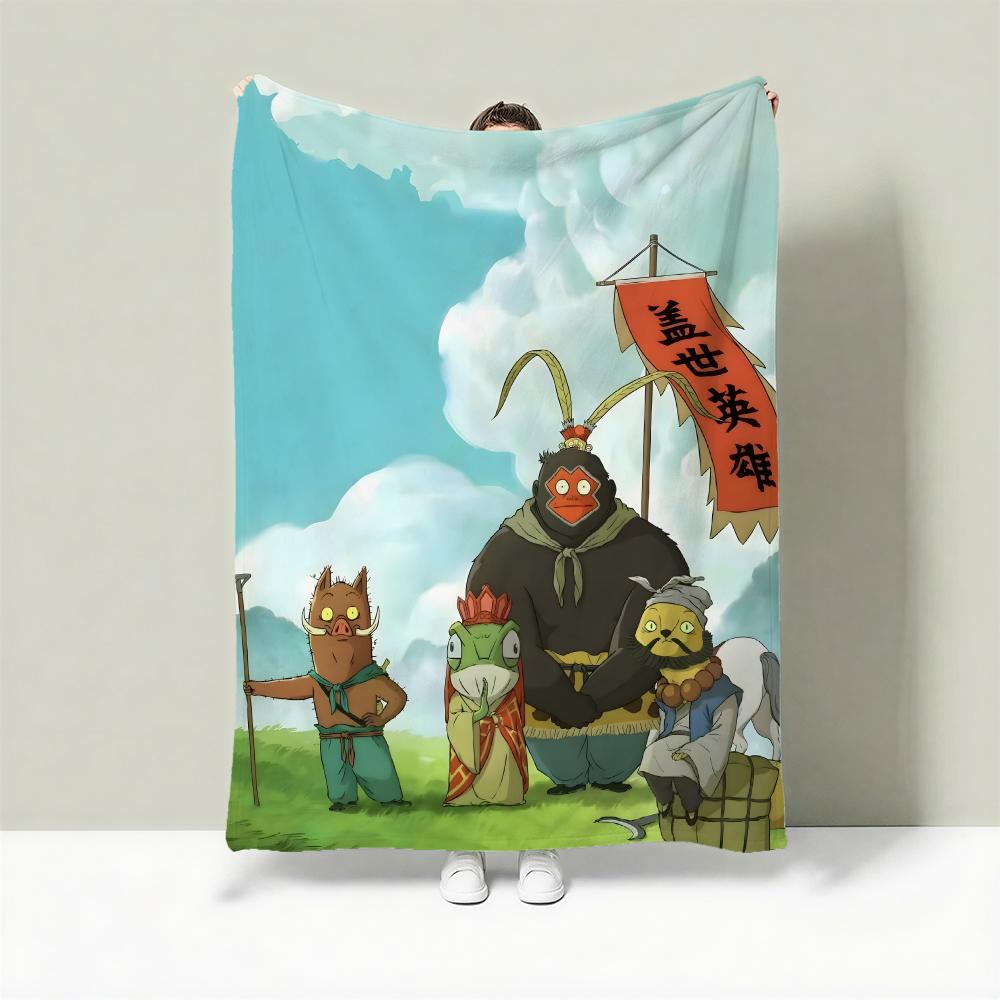 Movie N-Nobody Throw Lightweight 240g Flannel Blanket Soft Skin-friendly for Summer Cooling