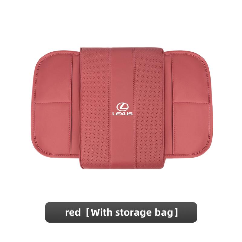 

Lexus Car Leather Armrest Box Pad Memory Foam Armrest Mat For Lexus F SPORT ES RX NX LS UX LM LX GX LC RZ IS CT GS RC HS SC LXB красный