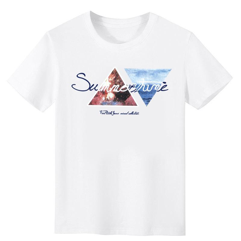 Men's Short Sleeve Summer Men's Short Sleeve Cotton T-Shirt Printed Trade Men's T-Shirt