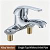 Chrome Polished Alloy 2Hole Bathroom Faucet Basin Mixer Tap - Hot Cold Water Tap for Bathroom Sink Vanity No Inlet Pipe Included