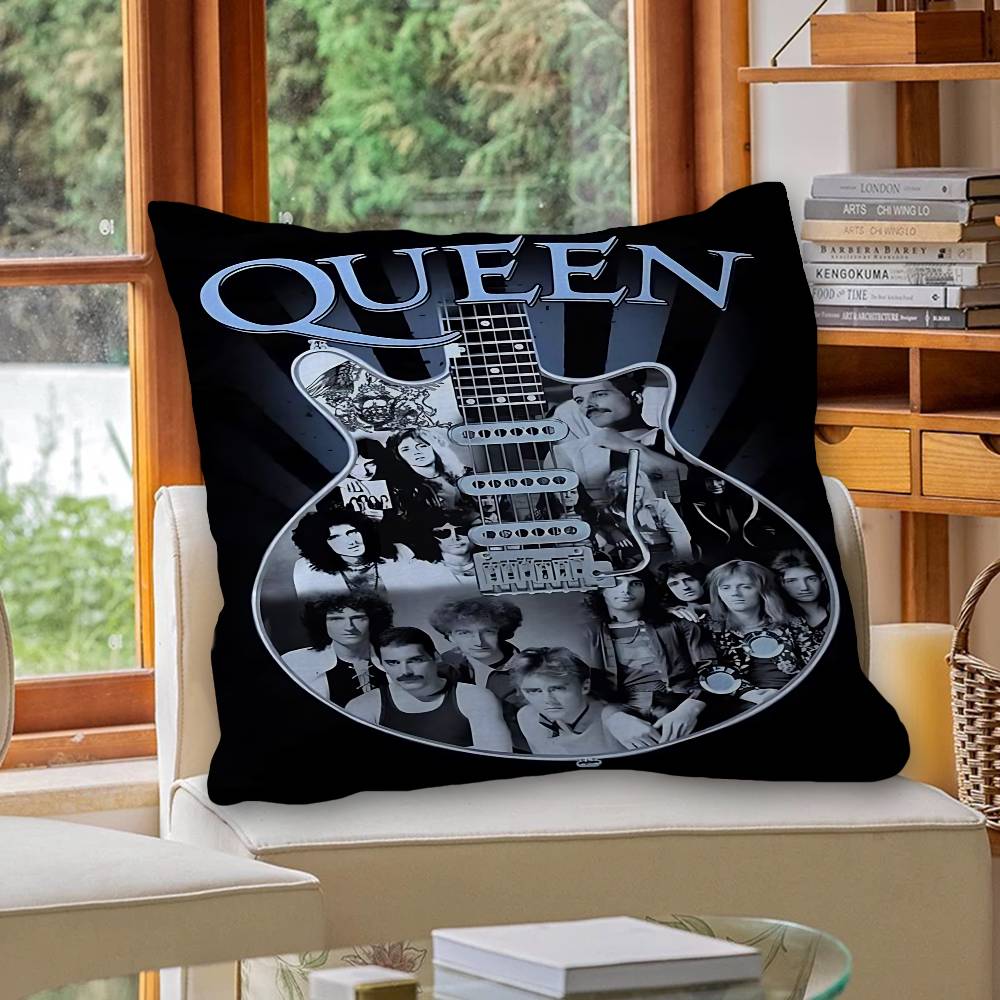 Classic Band Queen F-Freddie Mercury Personalized picture text home decorative pillows Household Gifts 45x45cm