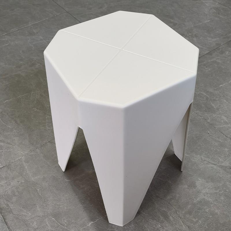Modern Creative Household Simple Dining Stool Thickened Stackable Dressing Stool Light Luxury Fashion Plastic Stool for Home