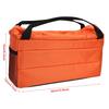 Insert Padded Camera Bag DSLR Partition Protection Case with Cover & Handle(orange)