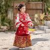 Huatiancai Phoenix Perching Girl's Hanfu Set