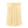 1Pcs Round Spandex Cocktail Tablecloths with Skirt Table Cover  Stretch Tablecloth Skirt For Table Bar Wedding Party Banquet
