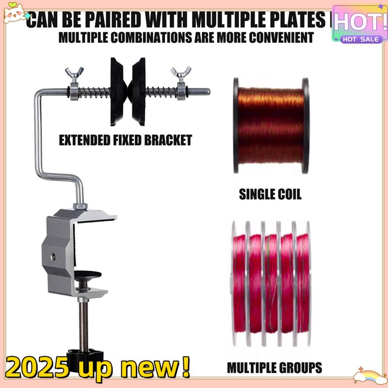 Classy-Fishing Line Spooler With Clamp Fishing Reel Line Spool Spooler System Vertical Curved Fishing Line Winder Replacement