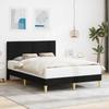 Bed Frame with Headboard Black 120 x 190 cm Fabric