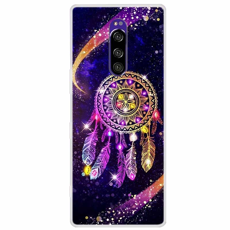 Funda de Silicona Suave para Sony Xperia 1 Funda Moda Transparente Fundas de Teléfono Tigre para Sony Xperia1 XZ4 SO-03L SOV40 J8110 Coque Parachoques