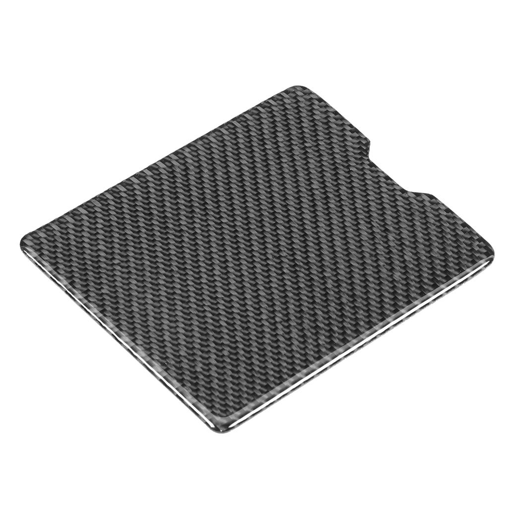 Carbon Fiber Driver Storage Box Panel Trim Cover Fit for Mitsubishi Lancer 2008‑2016