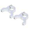 2PCS Clamping Support 1 Side 2 Post M4 Thread Aluminum Clamp Mount Robot Shaft