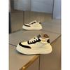 Casual trendy shoes daily lace-up platform low-top shoes autumn dnh