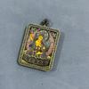 Men and Women Lucky Talisman Decorative Pendant Alloy Material Buddhist Figure Painting Thangka Wealth Luck Feng Shui Decor