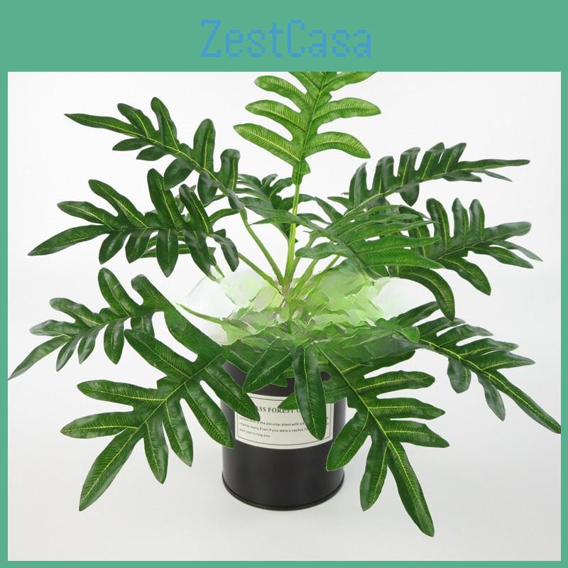 Realistic Fake Plant Wall Art With Monstera Deliciosa Liebm For Home Decor